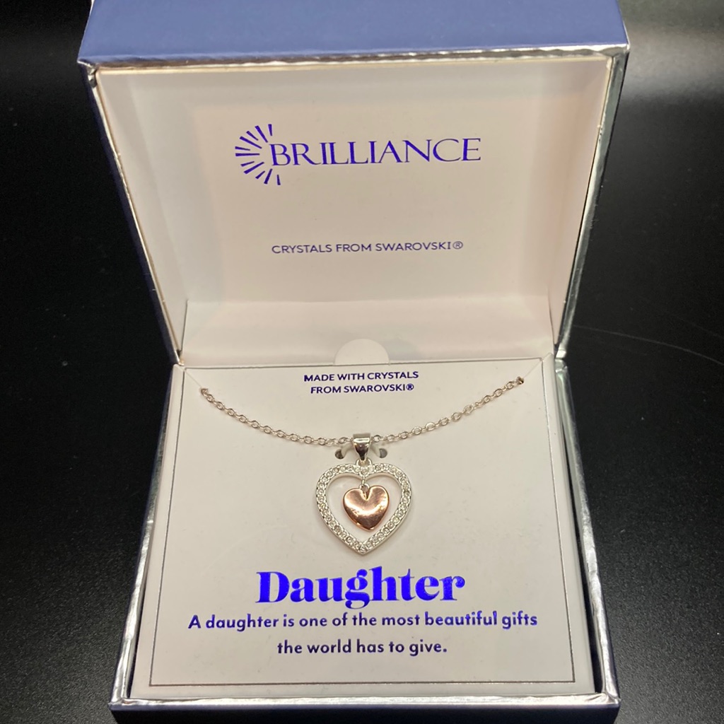 New In Box Brilliance Heart Swarovski Necklace